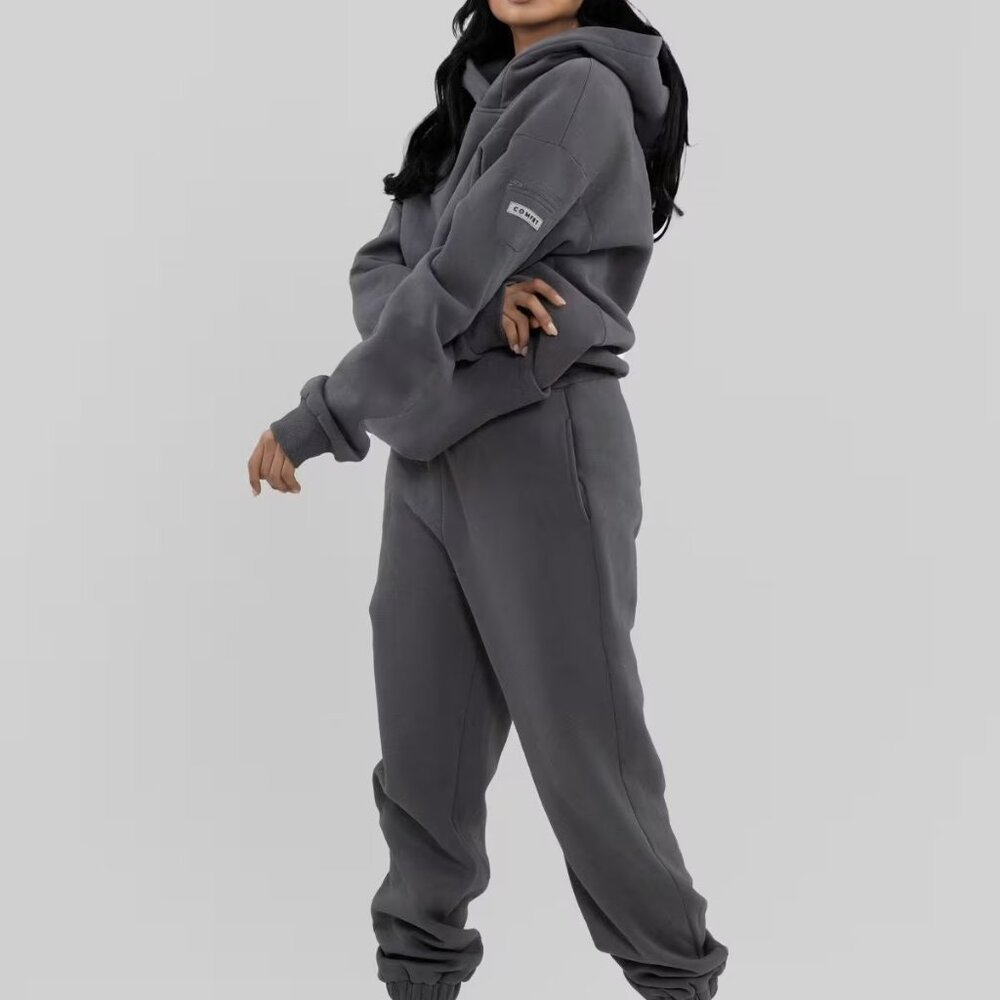COMFRT - NIB - Travel Essentials Sweatpants - UNISEX - XL - STEEL GREY - Picture 2 of 4